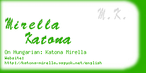 mirella katona business card